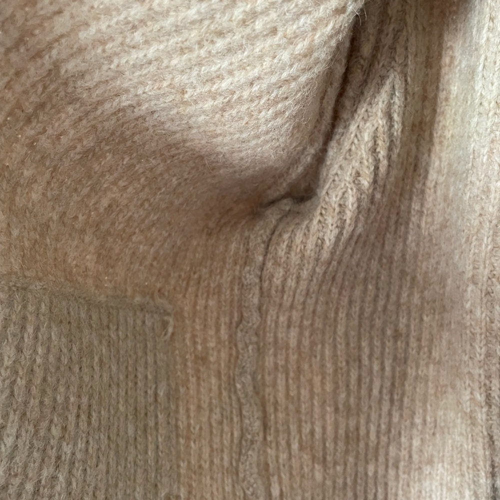 Christian Lacroix Beige wool blend Ribbed Cardigan - Picture 8 of 8